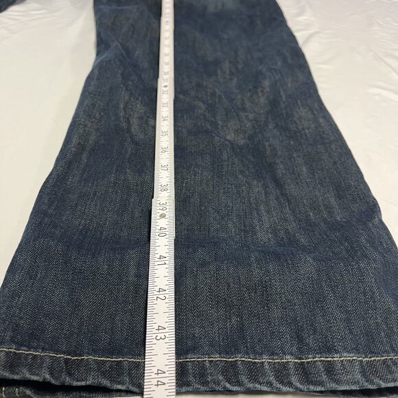 Ecko Unltd Baggy Jeans Size 40 Mens Vintage Y2K Denim Straight Leg Blue - Picture 9 of 14